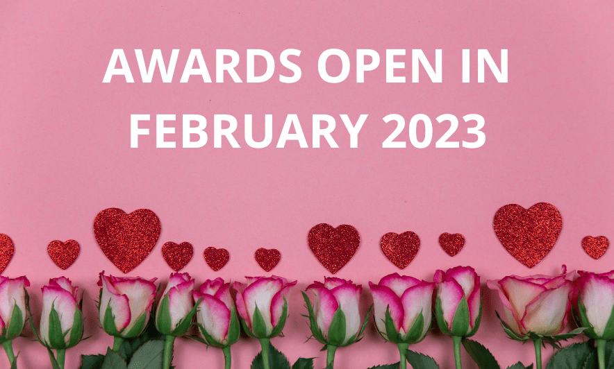 Awards Open in February 2023